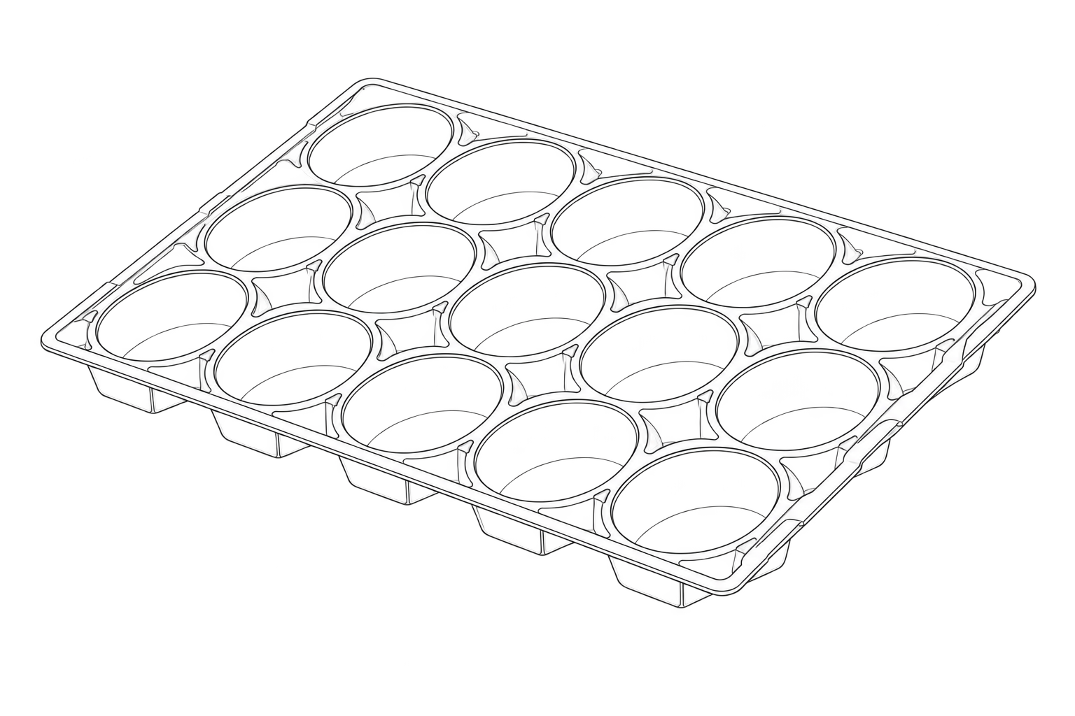 Cellular Inserts technical line drawing